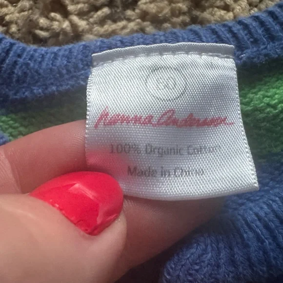 ✨ Hanna Andersson Organic Cotton Knit Cardigan — Size 80 ✨ - Picture 2 of 4